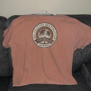 PALM SPRINGS CORAL TEE